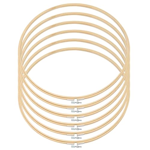 Wouueso 40 cm DIY-Kreuzstich-Stickkreis, Bambus-Reifen, Kreuz-Reifen-Ring, Unterstützung, Holznadel, Bastelwerkzeuge Wouueso 40 cm DIY-Kreuzstich-Stickkreis, Bambus-Reifen, Kreuz-Reifen-Ring, Unterstützung, Holznadel, Bastelwerkzeuge von Wouueso