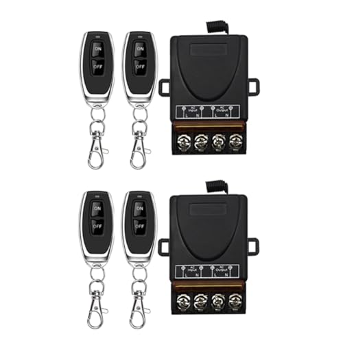 Wouueso AC 220V 30A 1CH 433MHz Wireless Fernbedienungsschalter Relais Empfänger mit Ein/Aus-Sender Wouueso AC 220V 30A 1CH 433MHz Wireless Fernbedienungsschalter Relais Empfänger mit Ein/Aus-Sender von Wouueso