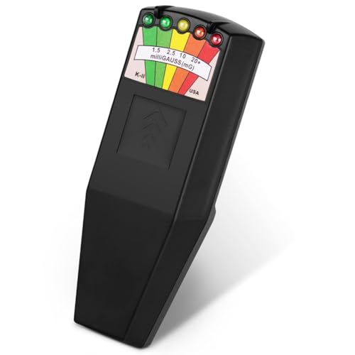 Wouueso Elektromagnetisches Feld Strahlungstester Geister Fangen Paranormale Ausrüstung Detektor 5 LED Gauss EMF Meter A von Wouueso