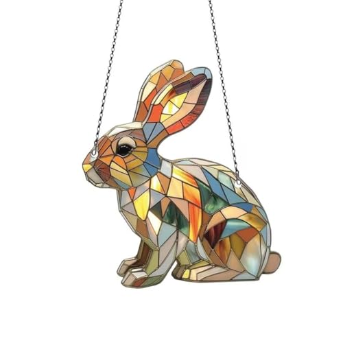 Wouueso Flache Osterhasen-Dekoration, Osterhasen-Ornament Aus Acryl, Frühlingssaison, Verträumte Dekoration für Drinnen und Draußen, Sonnenlicht Einfangende Kunst Wouueso Flache Osterhasen-Dekoration, Osterhasen-Ornament Aus Acryl, Frühlingssaison, Verträumte Dekoration für Drinnen und Draußen, Sonnenlicht Einfangende Kunst von Wouueso