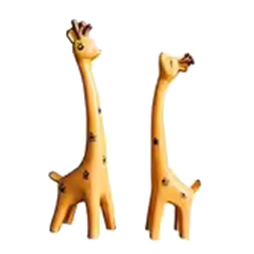 Wouueso Giraffenstatue, Hölzerne Giraffenstatue, Schreibtischdekoration, Giraffenskulptur, Tierskulptur, Heimbüro, Bücherregaldekoration, B von Wouueso