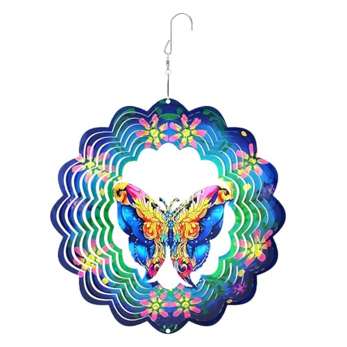 Wouueso Hängender Schmetterling Outdoor- Aus Metall für Terrassen-Kunstdekorationen von Wouueso