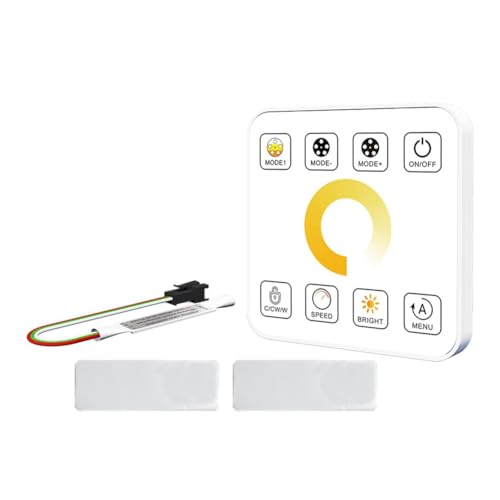 Wouueso LED-Streifenlicht-Controller mit 8-Tasten-Touch-Panel RF Wireless Controller Rückfluss-Pixelsteuerung für Pferderennen-Bandlampen Dual Colour Wouueso LED-Streifenlicht-Controller mit 8-Tasten-Touch-Panel RF Wireless Controller Rückfluss-Pixelsteuerung für Pferderennen-Bandlampen Dual Colour von Wouueso