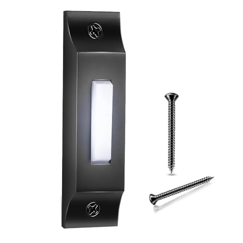Wouueso Metall Türklingel Druckknopftür Glockenkabel für Garagentoröffner, Türkinne, Türklingelknopf Wandmontage Türklingel Schalter Garagentürklingelknopf Wouueso Metall Türklingel Druckknopftür Glockenkabel für Garagentoröffner, Türkinne, Türklingelknopf Wandmontage Türklingel Schalter Garagentürklingelknopf von Wouueso