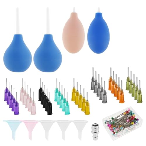 Wouueso Töpferei-Präzisionsapplikator-Set Keramikwerkzeug-Set Töpfereizubehör mit Kunststoff-Stahlnadeln Trichteranschluss Wouueso Töpferei-Präzisionsapplikator-Set Keramikwerkzeug-Set Töpfereizubehör mit Kunststoff-Stahlnadeln Trichteranschluss von Wouueso