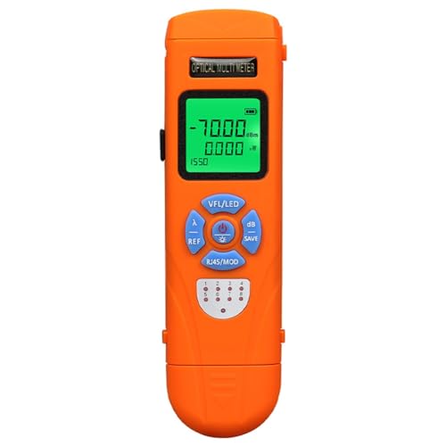Wouueso Wiederaufladbarer -Mini-Optikleistungsmesser mit Visuellem Fehlersucher Netzwerkkabeltest Optischer Fasertester VFL 50MW von Wouueso