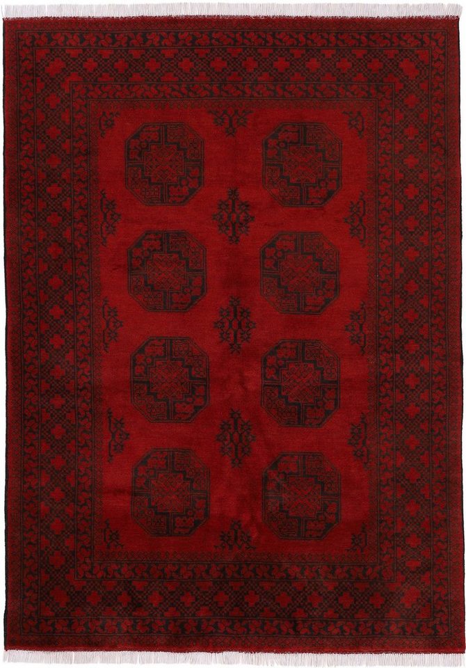 Orientteppich Afghan Akhche, Woven Arts, rechteckig, Höhe: 10 mm, handgeknüpft, reine Wolle für ein warmes Raumklima von Woven Arts