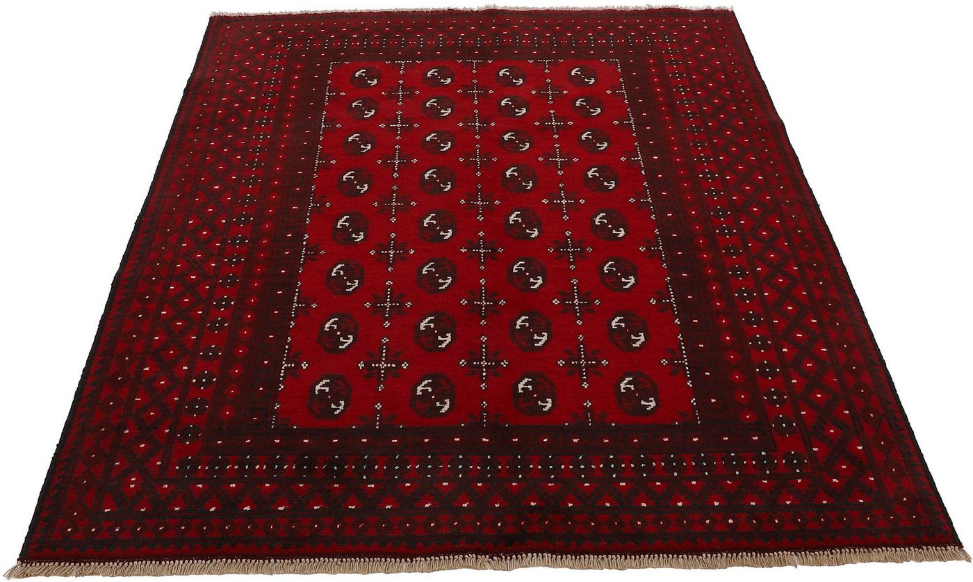 Orientteppich Afghan Akhche Bokhara, Woven Arts, rechteckig, Höhe: 8 mm, reine Schurwolle für ein warmes Raumklima, handgearbeitet von Woven Arts