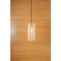 Handgefertigte Makramee Pendelleuchte, Boho Drum Shade, Moderne Beleuchtung Handgefertigte Makramee Pendelleuchte, Boho Drum Shade, Moderne Beleuchtung von WovenLightsShop