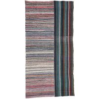 Einzigartige Gestreifte Vintage Rag Teppich - 7, 6 X 14, 11 von WovenyHome