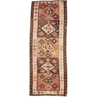 Einzigartiger Handgewebte Vintage Kelim Teppich - 4, 7 X 11, 8 von WovenyHome
