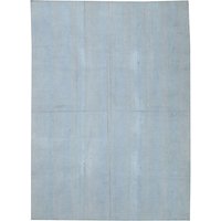 Faded Blue Overdyed Vintage Kelim Teppich - 5, 9 X 7, 11 von WovenyHome