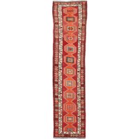 Handknotted Vintage Runner Teppich - 3, 0 X 13, 0 von WovenyHome