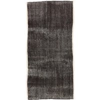 Schwarz Vintage Kleine Kelim Teppich - 3, 0 X 6, 6 von WovenyHome