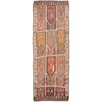 Vintage Dekorative Kilim Teppich - 5, 4 X 12, 11 von WovenyHome