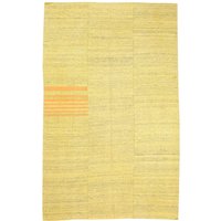 Vintage Gelber Kelim Teppich - 5, 11 X 9, 3 von WovenyHome