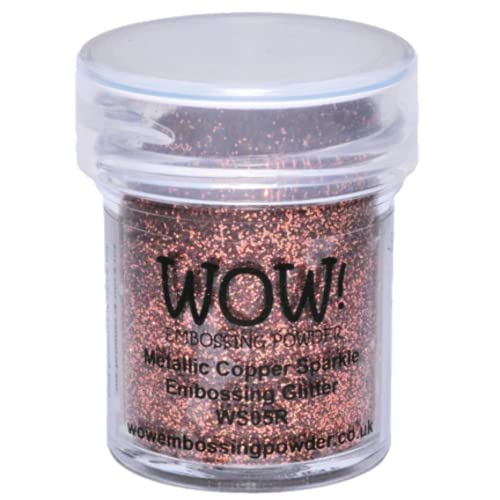 Wow Embossing Powder Wow! WOW-WS05R Prägepuder, 15 ml, Metallic Copper Sparkle von Wow Embossing Powder