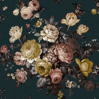 WOW - Vliestapete - Bouquet Blau - 10m x 52cm von Wow