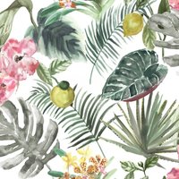 Vliestapete - Tropics - 10m x 52cm - Mehrfarbig von Wow