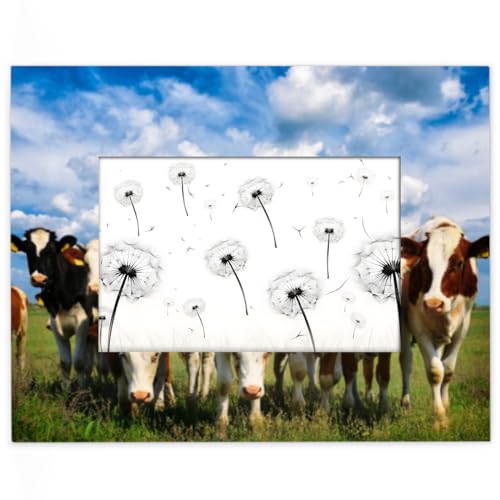 Bilderrahmen "Cows On Summer Meadow", 10,2 x 15,2 cm, passend für 13,9 x 8,8 cm große Fotos, lustige Kühe, Holzrahmen, Desktop oder Wand, Heimdekoration, Bilderrahmen Bilderrahmen "Cows On Summer Meadow", 10,2 x 15,2 cm, passend für 13,9 x 8,8 cm große Fotos, lustige Kühe, Holzrahmen, Desktop oder Wand, Heimdekoration, Bilderrahmen von WowPrint