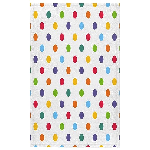 Polka Dot Küchentücher Set von 1 Bunte Polka Dot Küchenhandtuch Weich Saugfähig Trocknen Geschirrtuch für Zuhause Küche Catering Restaurant 45 x 72 cm von WowPrint