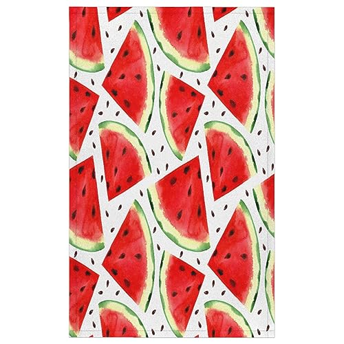 Sommer Wassermelone Küchentücher 1er Set Obst Wassermelone Küchenhandtuch Weich Saugfähig Trocknen Geschirrtuch für Zuhause Küche Catering Restaurant 45x72cm von WowPrint