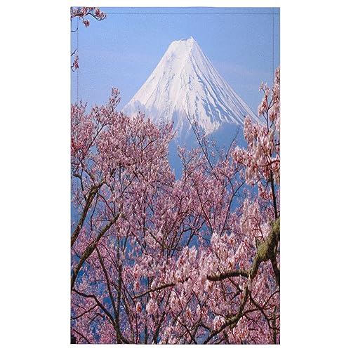 Spring Japan Mt Fuji Küchentücher 1er Set Japan Küchenhandtuch Weich Saugfähig Trocknen Geschirrtuch für Zuhause Küche Catering Restaurant 45x72cm von WowPrint