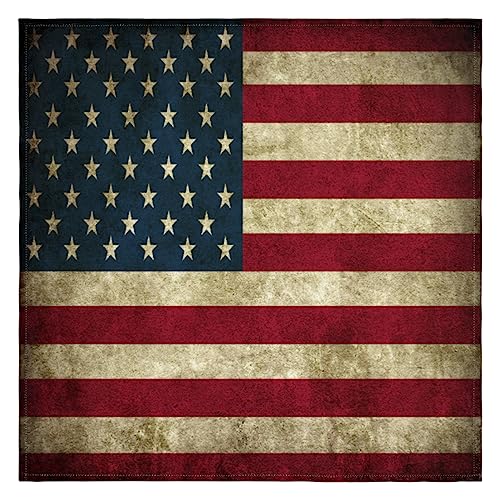 Stoffservietten, Vintage-Flagge, Amerika, wiederverwendbar, waschbar, für Küche, Esstisch, Servietten für Zuhause, Abendessen, Hochzeit, Bankett, Party, 50,8 x 50,8 cm von WowPrint