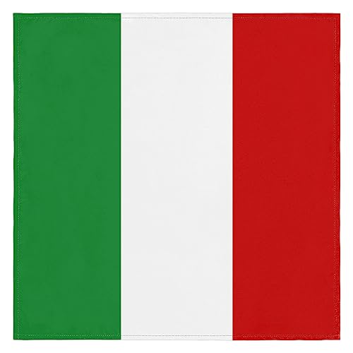 Stoffservietten mit Italien-Flagge, wiederverwendbar, waschbar, für Küche, Esstisch, für Zuhause, Abendessen, Hochzeit, Bankett, Party, 50,8 x 50,8 cm von WowPrint