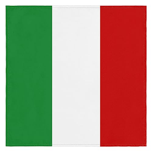 Stoffservietten mit Italien-Flagge, wiederverwendbar, waschbar, für Küche, Esstisch, für Zuhause, Abendessen, Hochzeiten, Bankett, Party, 50,8 x 50,8 cm von WowPrint