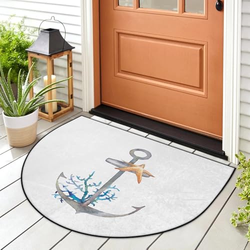 WowPrint Anchor Coral Seestern Fußmatte Eingangsmatte Teppich Meer Anker Bereich Teppiche Indoor Outdoor Waschbar Saugfähig Rutschfeste Bodenmatte Teppich 91,4 x 61 cm WowPrint Anchor Coral Seestern Fußmatte Eingangsmatte Teppich Meer Anker Bereich Teppiche Indoor Outdoor Waschbar Saugfähig Rutschfeste Bodenmatte Teppich 91,4 x 61 cm von WowPrint