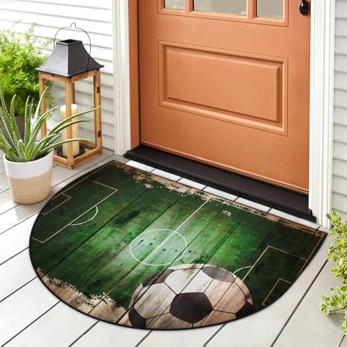 WowPrint Fußmatte, Holz, Fußball, Eingangsmatte, Teppich, für drinnen und draußen, waschbar, saugfähig, rutschfest, 91,4 x 61 cm WowPrint Fußmatte, Holz, Fußball, Eingangsmatte, Teppich, für drinnen und draußen, waschbar, saugfähig, rutschfest, 91,4 x 61 cm von WowPrint