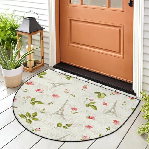 WowPrint Fußmatte Eiffeturm Blumen Blätter Fußmatte Eingangsmatte Teppich Bereich Teppiche Indoor Outdoor waschbar saugfähig rutschfest Bodenmatte Teppich 91,4 x 61 cm WowPrint Fußmatte Eiffeturm Blumen Blätter Fußmatte Eingangsmatte Teppich Bereich Teppiche Indoor Outdoor waschbar saugfähig rutschfest Bodenmatte Teppich 91,4 x 61 cm von WowPrint
