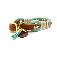 Hundehalsband Und Leine Im Set Oder Einzeln „Cognac Mint" Hundehalsband Und Leine Im Set Oder Einzeln „Cognac Mint" von WowWauMarley