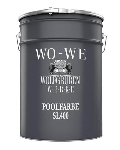 WO-WE Schwimmbadfarbe Poolfarbe Schwimmbeckenfarbe Lichtblau ähnl. RAL 5012-10L von WO-WE