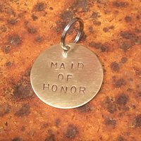 "Handgestempelte "Trauzeugin" Hundemarke - Hochzeit Haustier Id." von WowieGoods