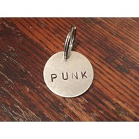 Punk Haustiermarke - Handgestempeltes Aluminium, Messing Oder Kupfer von WowieGoods