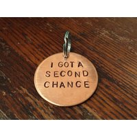 Second Chance Rettung Hundemarke - Handgestempeltes Aluminium, Messing Oder Kupfer von WowieGoods