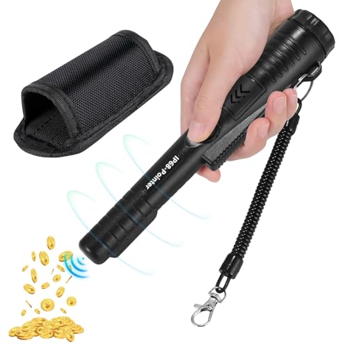 Wowlela Metalldetektor Pinpointer, 360° Scan Tragbar IP68 Wasserdicht mit eingebautem LED Indicator/Alarm Licht/Holster,Handmetalldetektoren für Goldmünze Hunt,Relikte,Schmuck von Wowlela