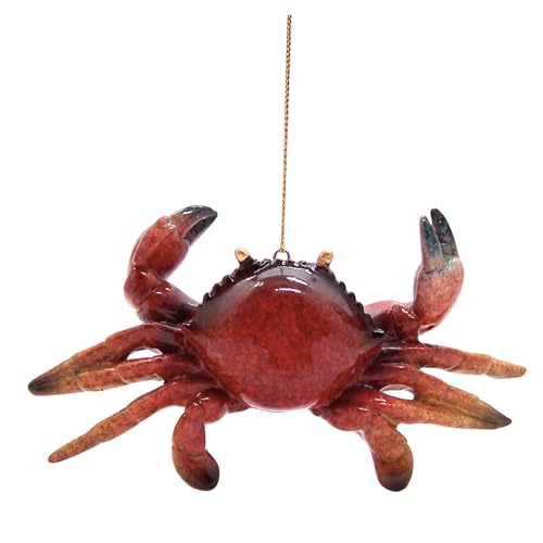 Dekorative rote Krabbe, Weihnachtsdekoration, nautische Feiertagsdekoration, 13 cm Dekorative rote Krabbe, Weihnachtsdekoration, nautische Feiertagsdekoration, 13 cm von Wowser