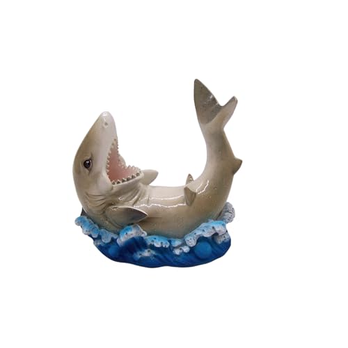 Hai-Weinflaschenhalter, freistehend, nautische Bar- oder Küchendekoration, 19 cm von Wowser