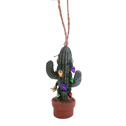 Saguaro Kaktus Weihnachtsdekoration mit dekorativen Lichtern, südwestliche Feiertagsdekoration, 8,2 cm Höhe Saguaro Kaktus Weihnachtsdekoration mit dekorativen Lichtern, südwestliche Feiertagsdekoration, 8,2 cm Höhe von Wowser