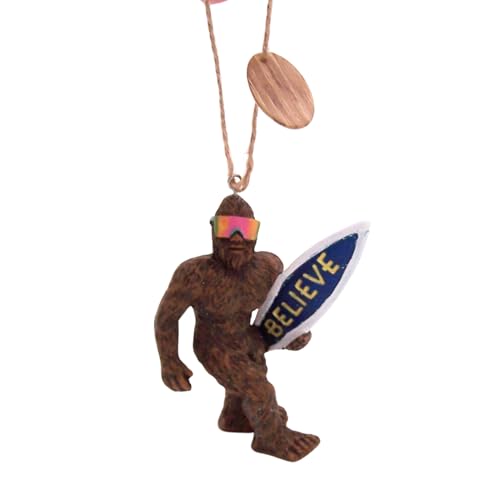 Sasquatch Surfer-Weihnachtsschmuck, Glauben-Design, 10,2 cm Sasquatch Surfer-Weihnachtsschmuck, Glauben-Design, 10,2 cm von Wowser