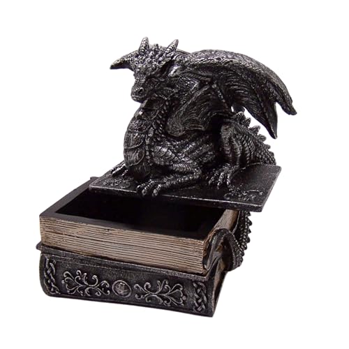 Wowser Schmuckkästchen im Gothic-Drachen-Stil, majestätisch, mittelalterlich, 17,8 cm von Wowser