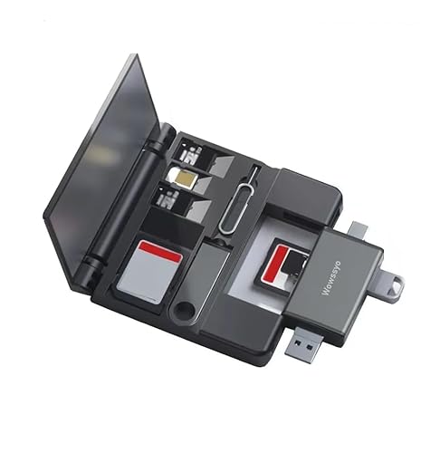SD-Kartenleser für iPhone, USB-SD-Kartenadapter für Apple-Karten, SD-Kartenleser-Box für iPhone(7 IN 1) von Wowssyo
