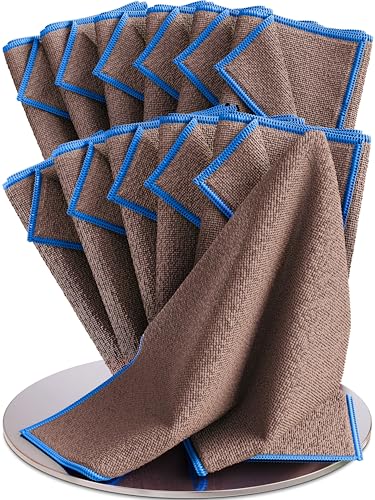 Wowtowelz Mikrofaser - Renigungstücher (Grau - Blau, 12 Stück) von Wowtowelz