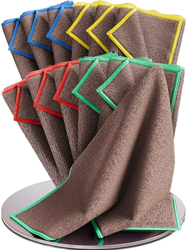 Wowtowelz Mikrofaser - Renigungstücher (Grau - Mixed, 12 Stück) von Wowtowelz