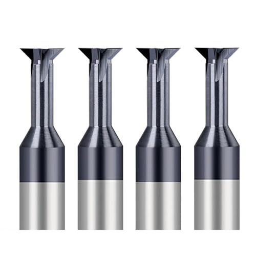 1pc Schwalbenschwanz Fräser 1,5-16mm Hartmetall-schaftfräser 45/60 Grad T Schlitzen Fräsen Bit Metall Bearbeitung fräsen Werkzeug (Size : 60D, Color : D4x2x6x50) von WowzZa