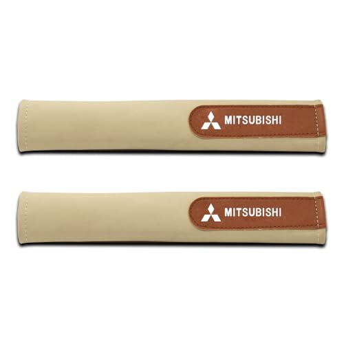 WpTGEX Gurtpolster Auto Für Mitsu-bishi Outlander 2020-2022 2023 2024 2025 ZM, Sicherheitsgurt-Kissenbezug, Auto Sicherheitsgurt Pu Gurtpolster, Damit Sie Und Ihre Familie Eine Entspannte Reise Haben von WpTGEX