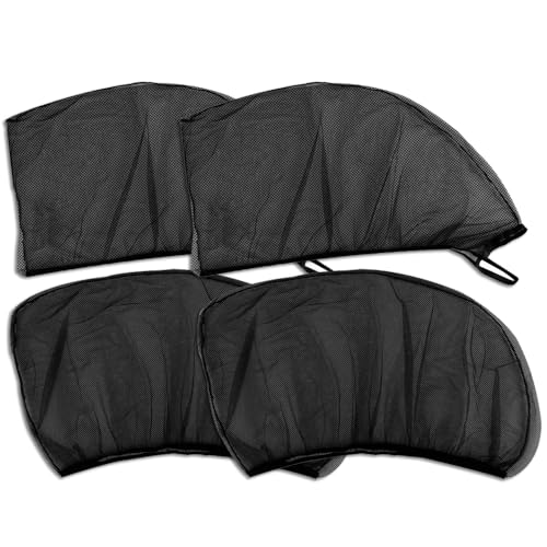 WpTGEX Sonnenblende Auto Netz Für AU-DI A3 2012-2023 2024 2025, Autosonnenschutz Elastizitä Netz, Fenster Verdunkelung Mit Uv Schutz, Blendschutz,4 pcs 90cm(2 Front+2 Rear) von WpTGEX
